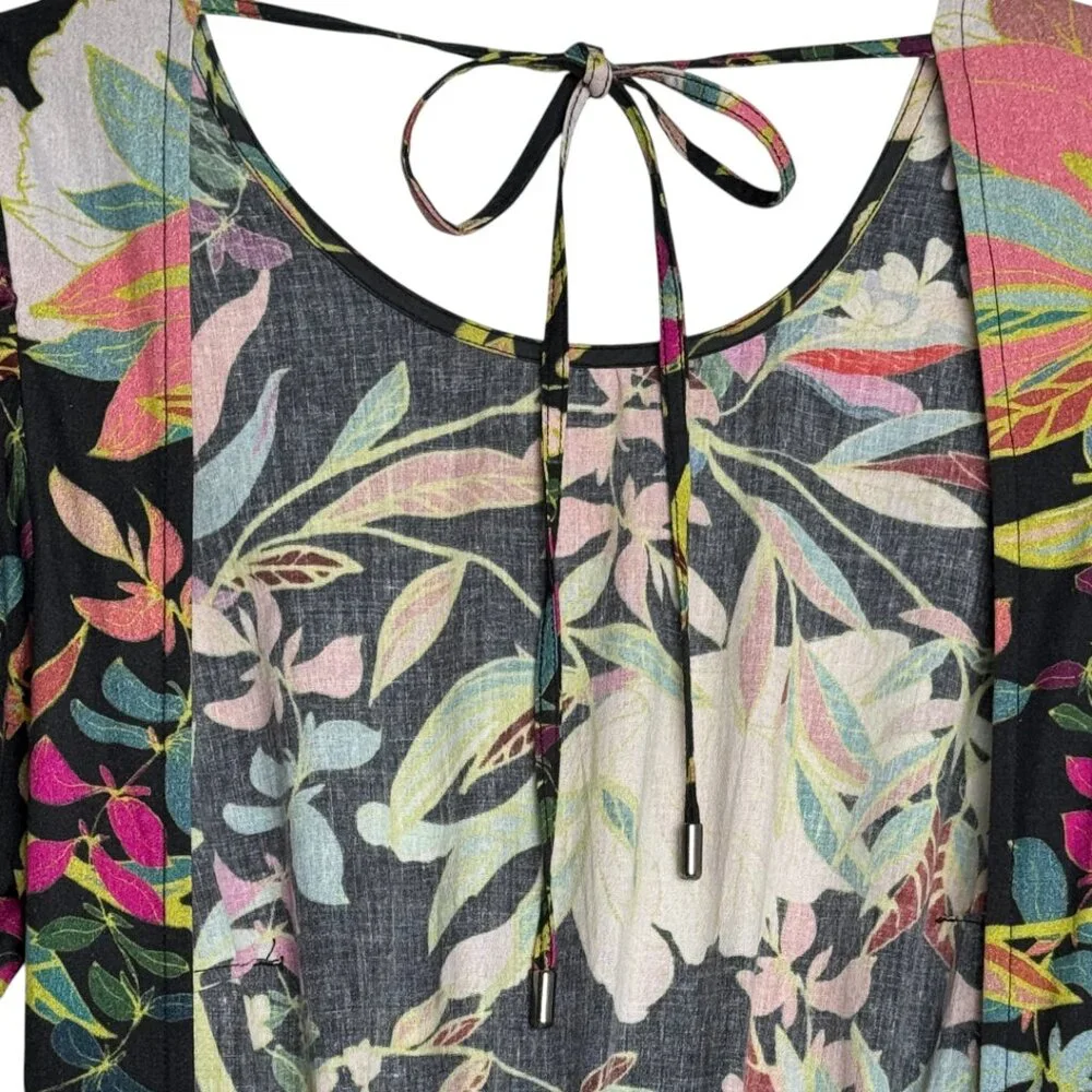 ANTHROPOLOGIE CONDITIONS APPLY MAXI MOODY DARK FLORAL DRESS WHIMSIGOTH BOHO XS - Picture 6 of 9